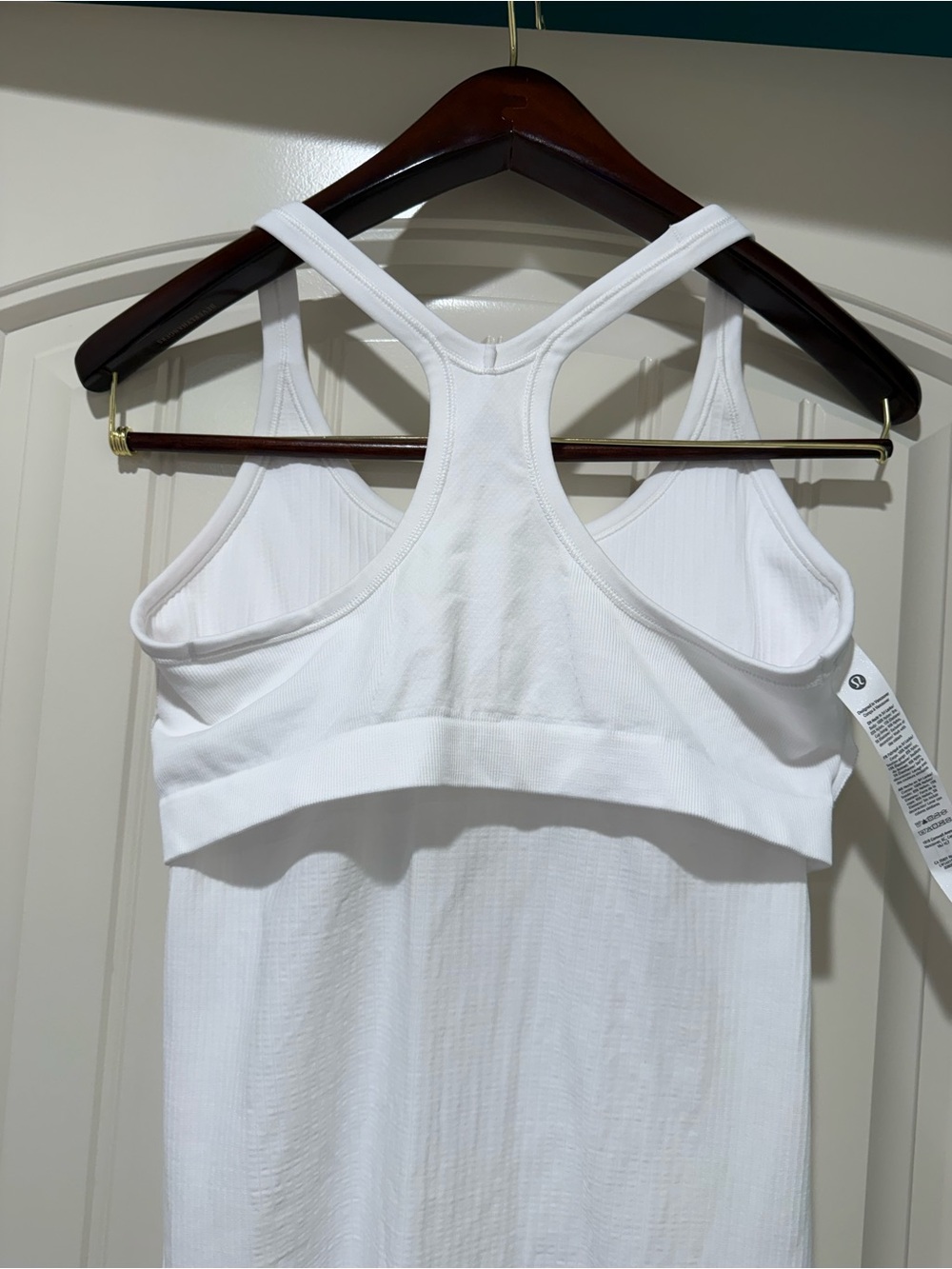 Lululemon Ebb to Street Ribbed Tank Top – White – Size 8 – Excellent Condition - Picture 8 of 8